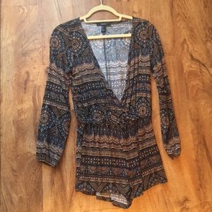 Printed romper
